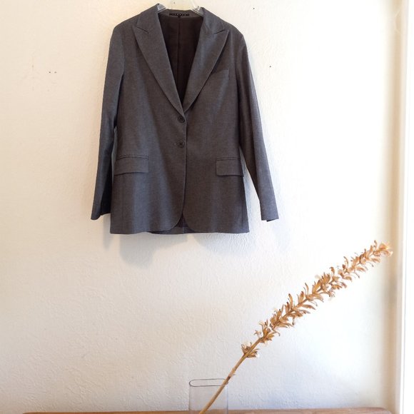Theory Cotton Blazer Office Work Staples Capsule Business Size L Academia Fall - Picture 1 of 12